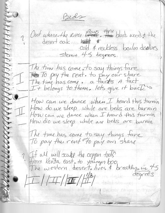 Scanned Lyrics